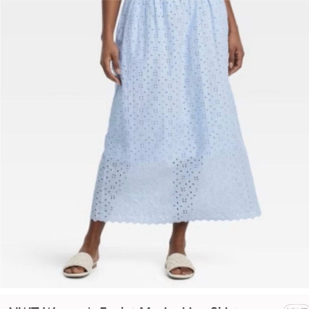Universal Thread Eyelet Maxi Skirt NWT small